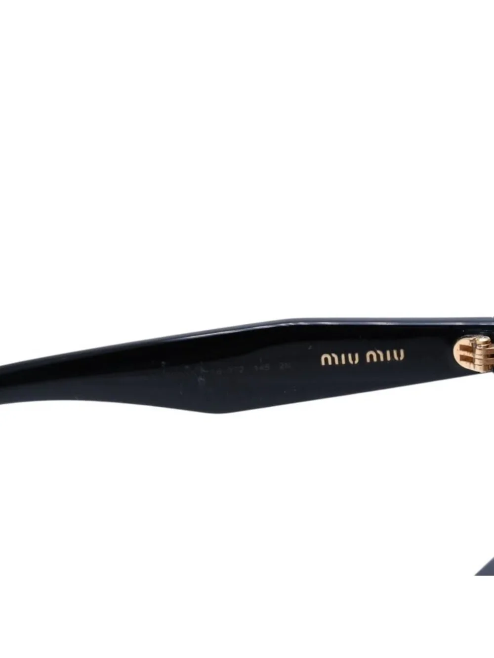Miu Miu Cat Eye Sunglasses Eyewear Rhinestone Black